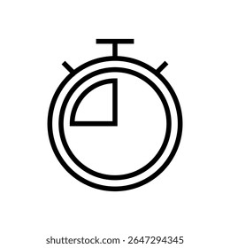 Símbolo de ícone de cronômetro para aplicativos e sites. Símbolo e sinal do temporizador. Ícone Contagem Regressiva. Período de tempo
