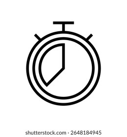 Símbolo de ícone de cronômetro para aplicativos e sites. Símbolo e sinal do temporizador. Ícone Contagem Regressiva. Período de tempo
