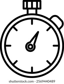 Stopwatch Icon Symbol Art Sign