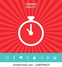 Stopwatch icon symbol. Graphic elements for your design
