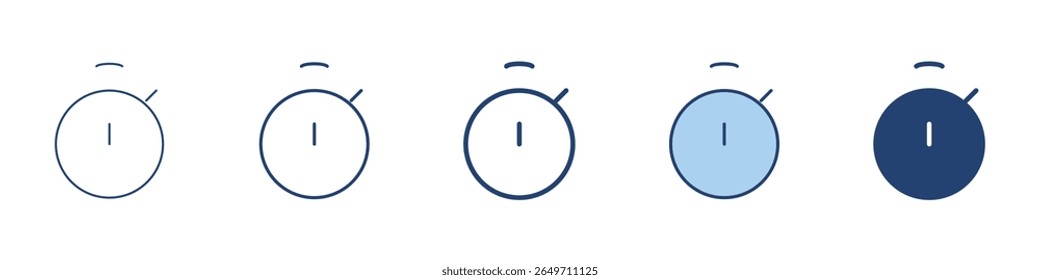 Stopwatch icon Symbol set collection