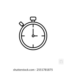 Stopwatch icon. Stopwatch Symbol sign for mobile concept and web design. Vector icon, Logo illustration, Vector graphics