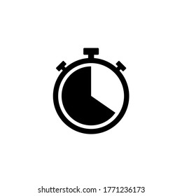 Stopwatch icon symbol. Timer icon vector