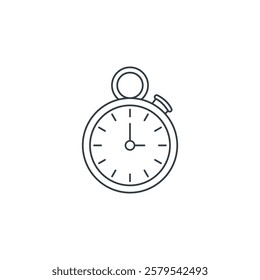 Stopwatch icon symbol vector illustration isolated on white background