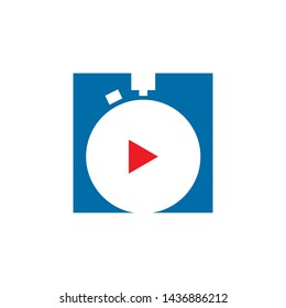 stopwatch icon symbol vector logo design illustration