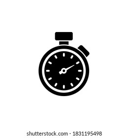 stopwatch icon symbol vector on white background