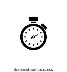 stopwatch icon symbol vector on white background