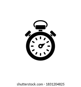 stopwatch icon symbol vector on white background
