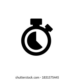 stopwatch icon symbol vector on white background