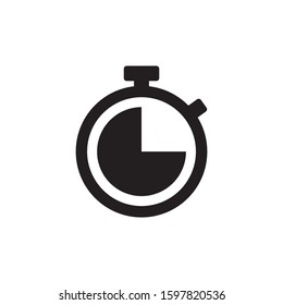 Stopwatch icon symbol vector. Timer icon symbol illustration