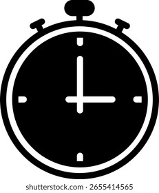 Icono de cronómetro: Gestión del tiempo y concepto de fecha límite