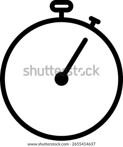 Stopwatch Icon: Time, Measurement, and Urgency
