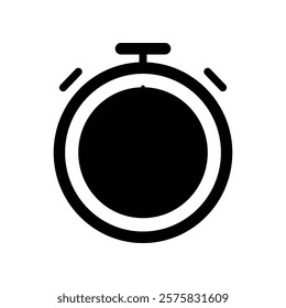 stopwatch icon, is a time measuring device