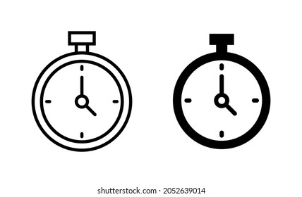 stopwatch icon. Timer sign and symbol. Countdown icon. Period of time