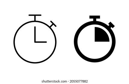 stopwatch icon. Timer sign and symbol. Countdown icon. Period of time