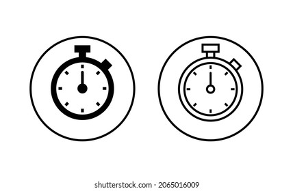 Stoppen Sie das Uhrsymbol. Timer-Zeichen und Symbol. Countdown-Symbol Zeitraum