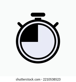 Stopwatch Icon. Timer Symbol - Vector.