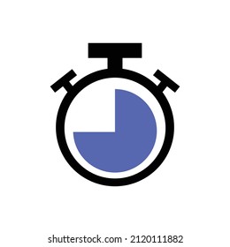 Stopwatch icon. Timer and time measurement. Vectors.