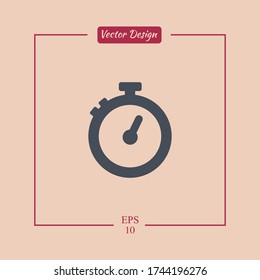 Stopwatch icon. timer icon. Vector illustration EPS 10.
