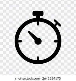 Stopwatch icon for timing or countdown concept