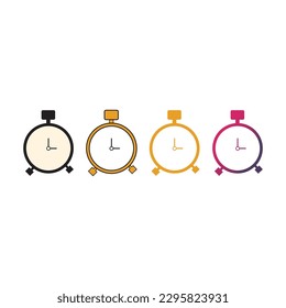 Icono de Stopwatch en diseño plano de moda