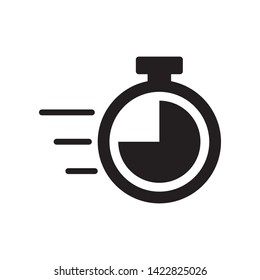 Stopwatch icon in trendy flat style design. Vector graphic illustration. Suitable for website design, logo, template, and ui. EPS 10.
