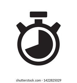 Stopwatch icon in trendy flat style design. Vector graphic illustration. Suitable for website design, logo, template, and ui. EPS 10.