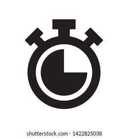 Stopwatch icon in trendy flat style design. Vector graphic illustration. Suitable for website design, logo, template, and ui. EPS 10.