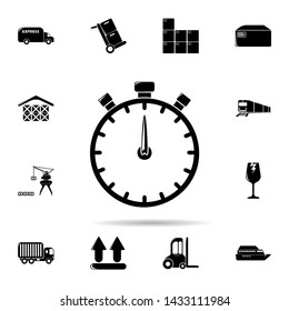 stopwatch icon. Universal set of logistic for website design and development, app development