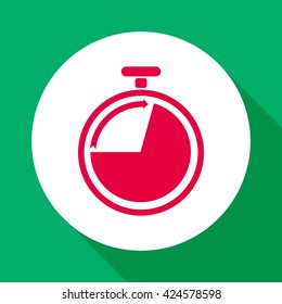 
Stopwatch icon vector.