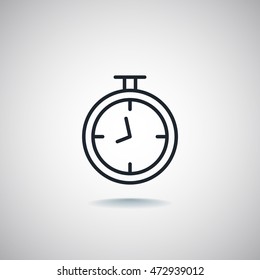  Stopwatch Icon Vector.