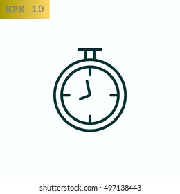  Stopwatch Icon Vector.