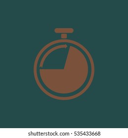 
Stopwatch icon vector.