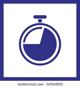 
Stopwatch icon vector.