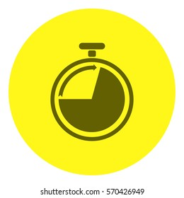 
Stopwatch icon vector.