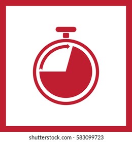 
Stopwatch icon vector.