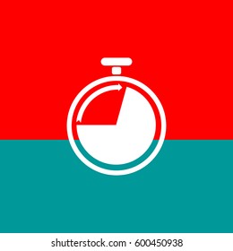 
Stopwatch icon vector.