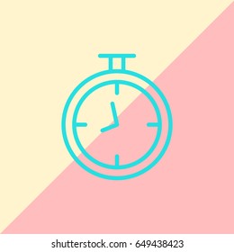  Stopwatch Icon Vector.