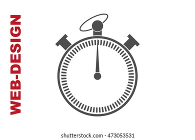 Stopwatch Icon Vector, author portfolio web-design