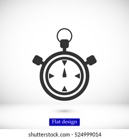 Stopwatch Icon, vector best flat icon, EPS