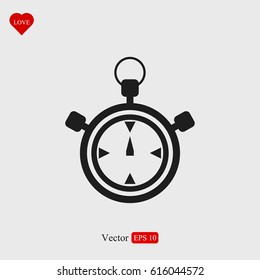 Stopwatch Icon, vector best flat icon, EPS
