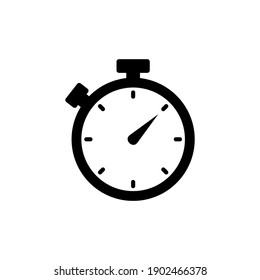Stopwatch icon vector. Chronometer icon in trendy flat design.