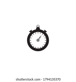 Stopwatch icon vector design illustration template