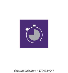 Stopwatch icon vector design illustration template