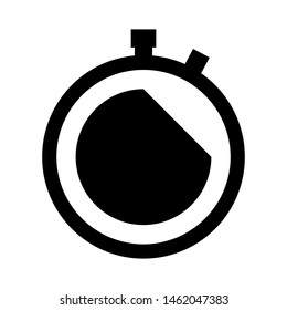 stopwatch icon vector design in style