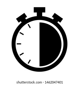stopwatch icon vector design in style