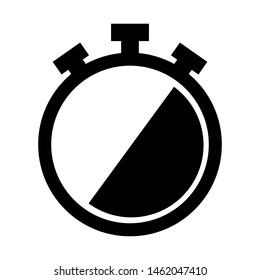 stopwatch icon vector design in style