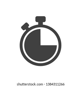 stopwatch icon vector design template - Shutterstock ID 1384311266