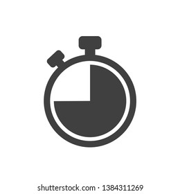 stopwatch icon vector design template - Shutterstock ID 1384311269