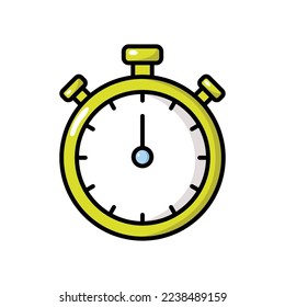 stopwatch icon vector design template in white background